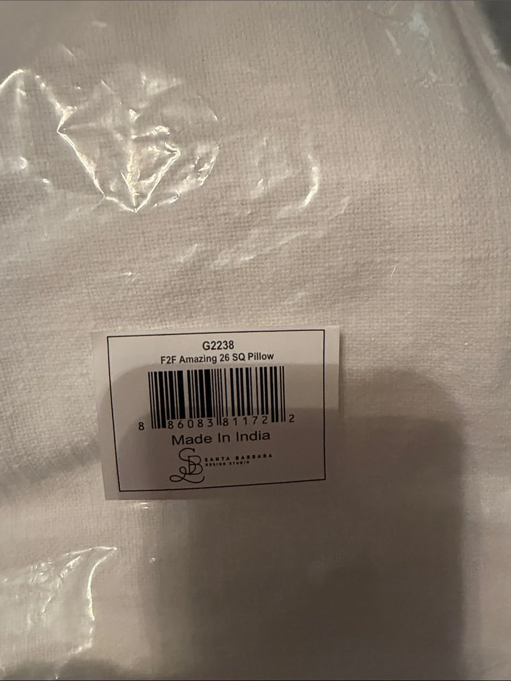 Brand new with tags down filled Santa Barbara Designs pillow and cover